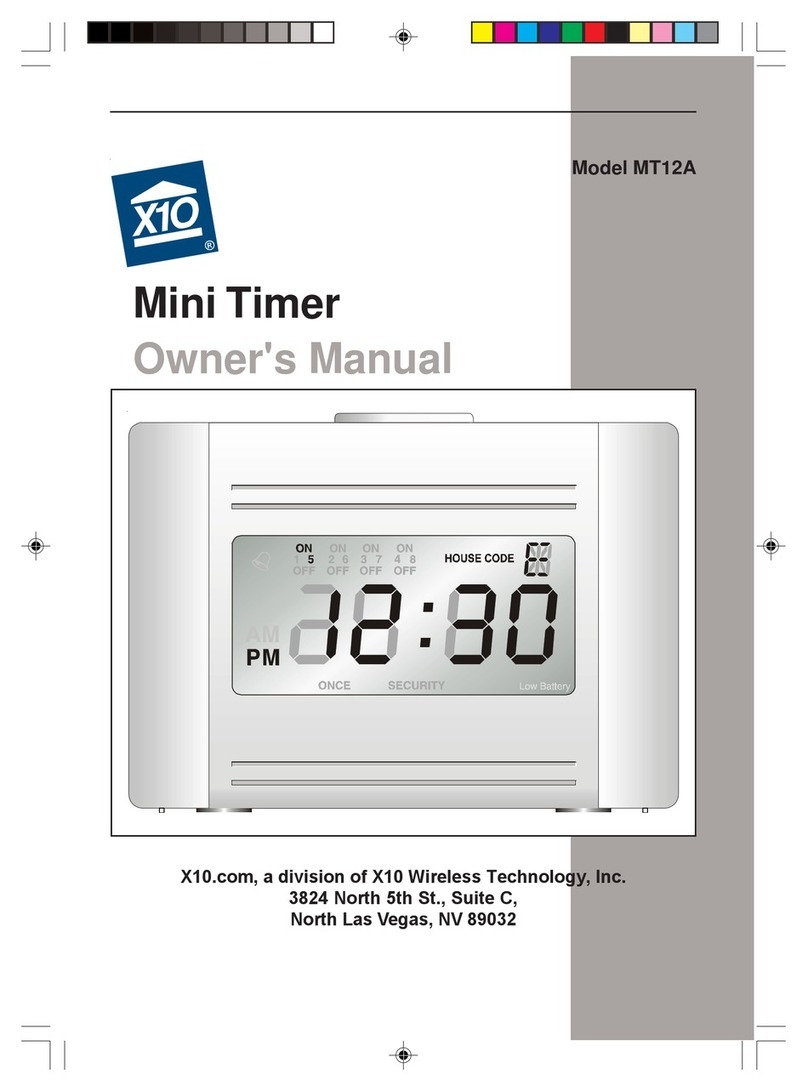 X10 MT12A User manual