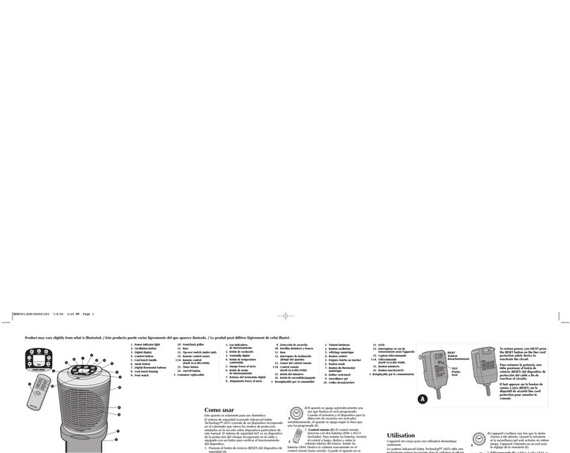 Black & Decker BDHF601 Installation instructions
