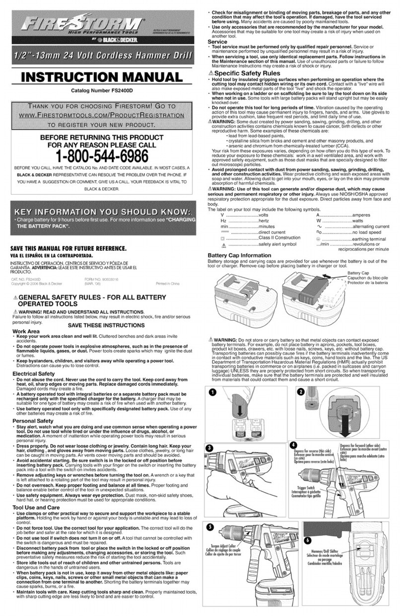 Black & Decker FS2400D User manual