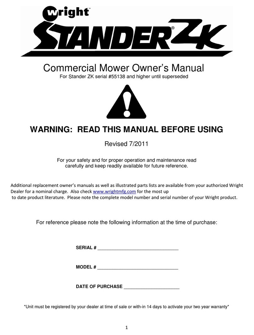 Wright Manufacturing Stander ZK 55138 owner's manual Wright Manufacturing Stander ZK 55138 owner's manual