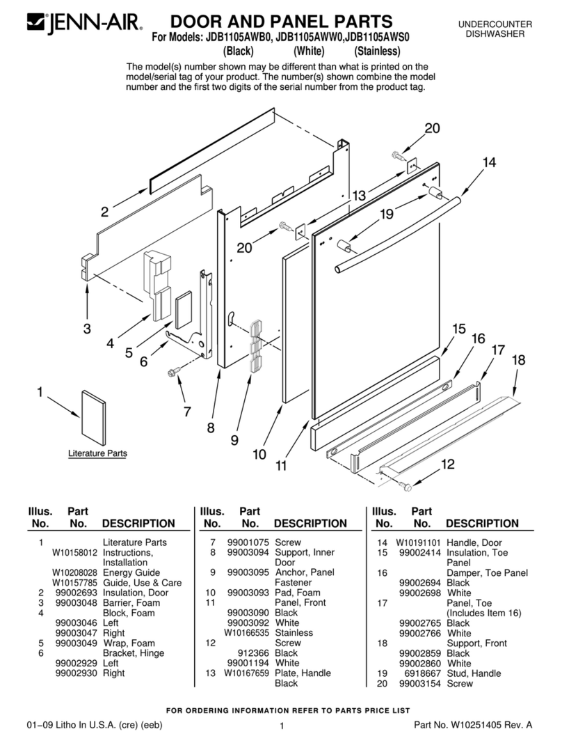 Jenn-Air JDB1105AWB0 User manual