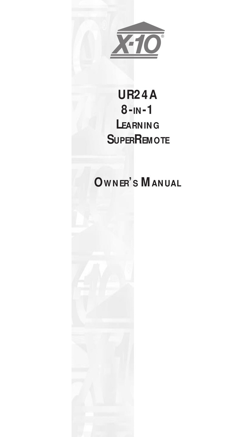 X10 SUPERREMOTE UR24A User manual X10 SUPERREMOTE UR24A User manual