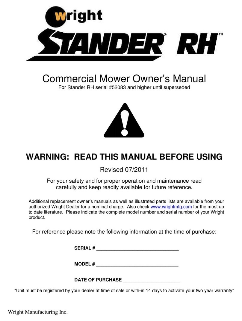 Wright Manufacturing Stander RH 52083 owner's manual