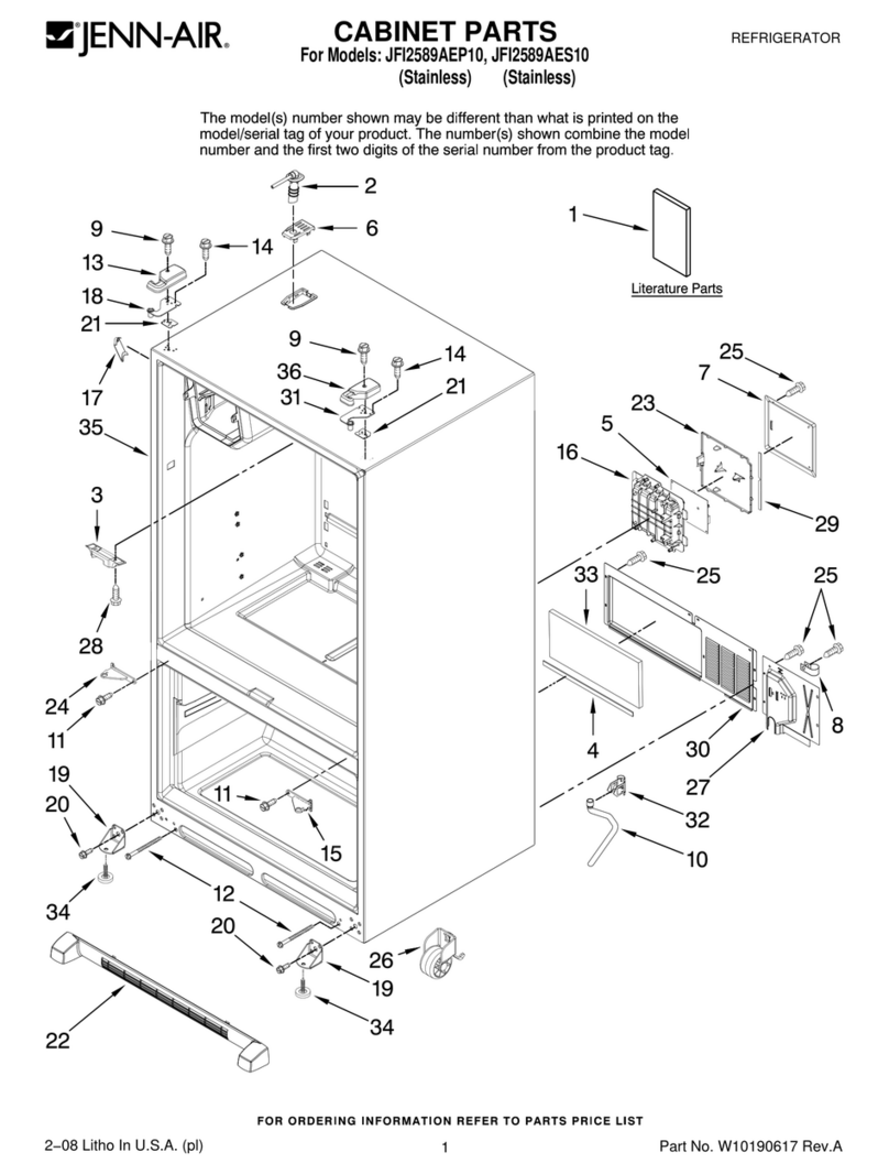 Jenn-Air JFI2589AEP10 User manual