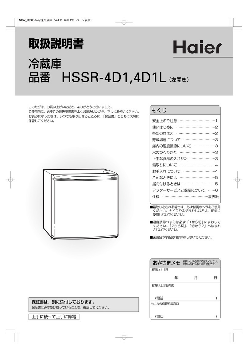 Haier HSSR-4D1 User manual Haier HSSR-4D1 User manual