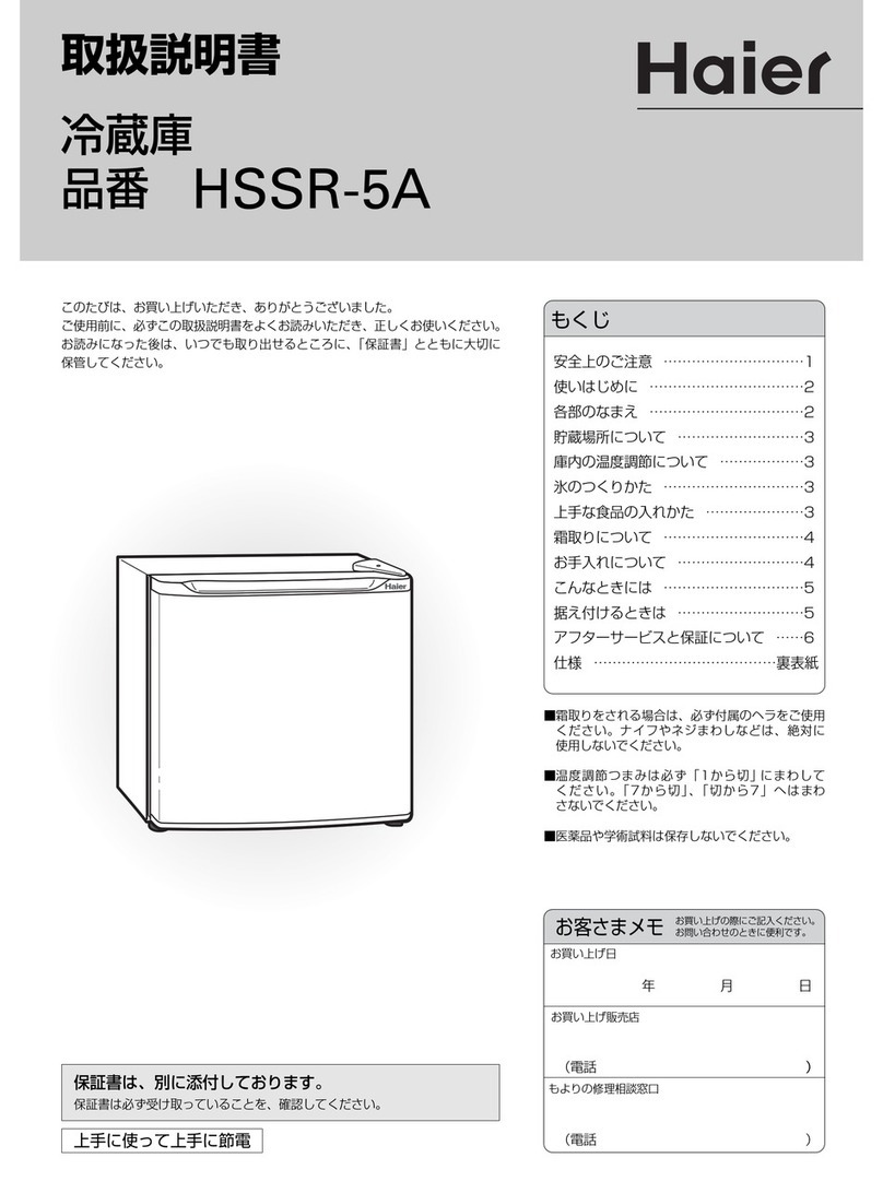 Haier HSSR-5A User manual Haier HSSR-5A User manual