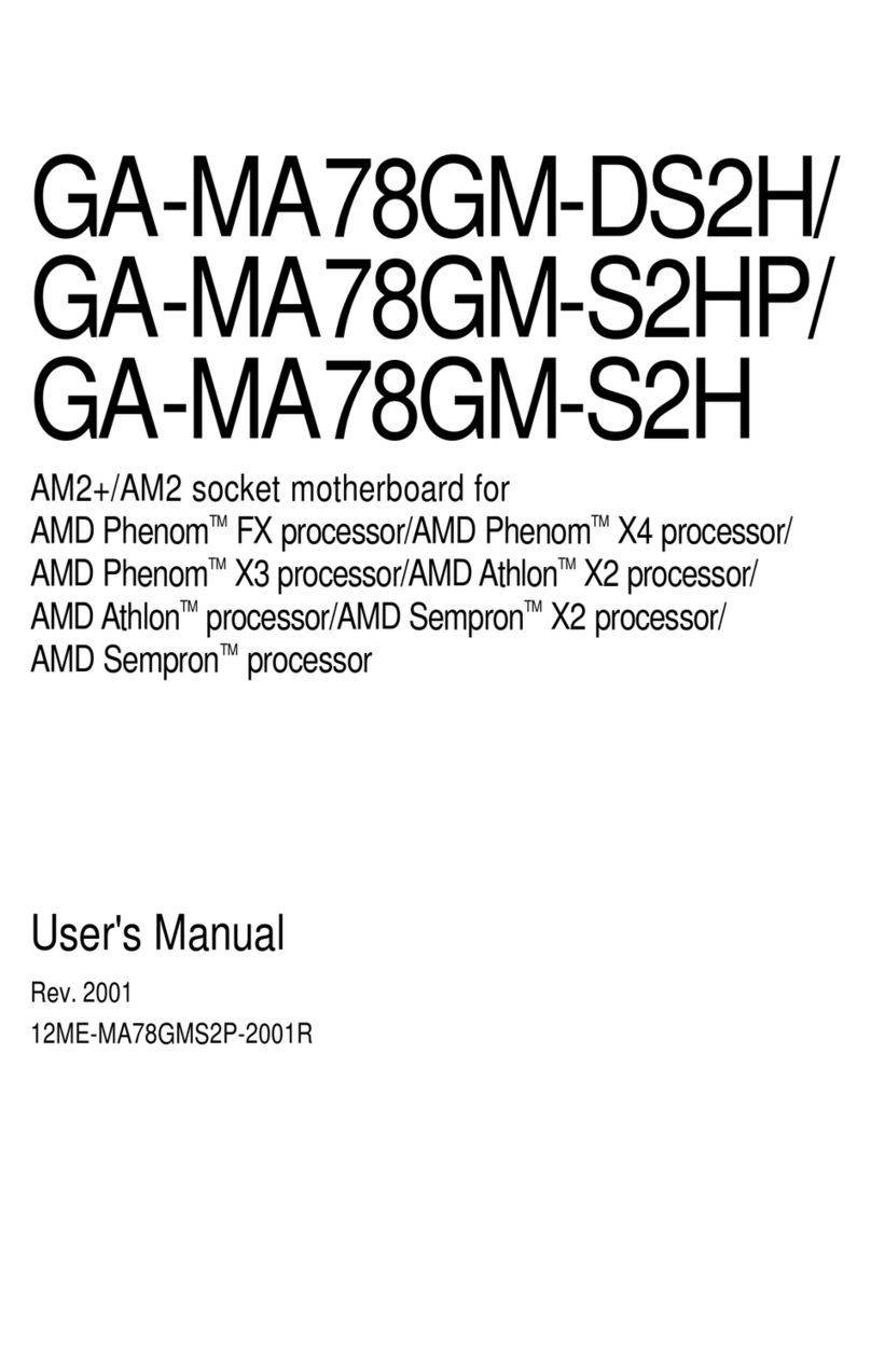 Gigabyte GA-MA78GM-S2HP user manual