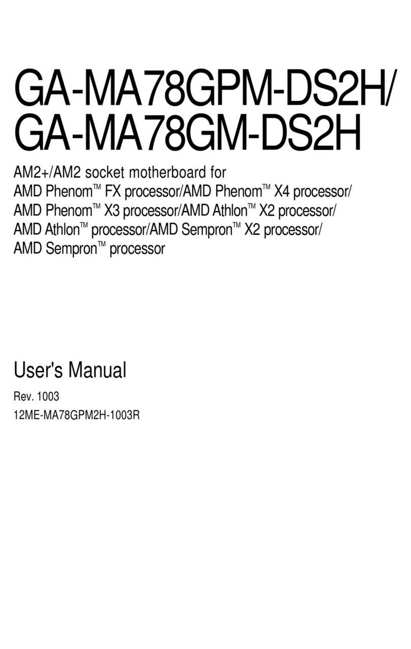 Gigabyte GA-MA78GM-DS2H user manual
