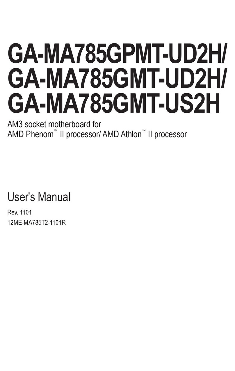 Gigabyte GA-MA785GMT-UD2H user manual