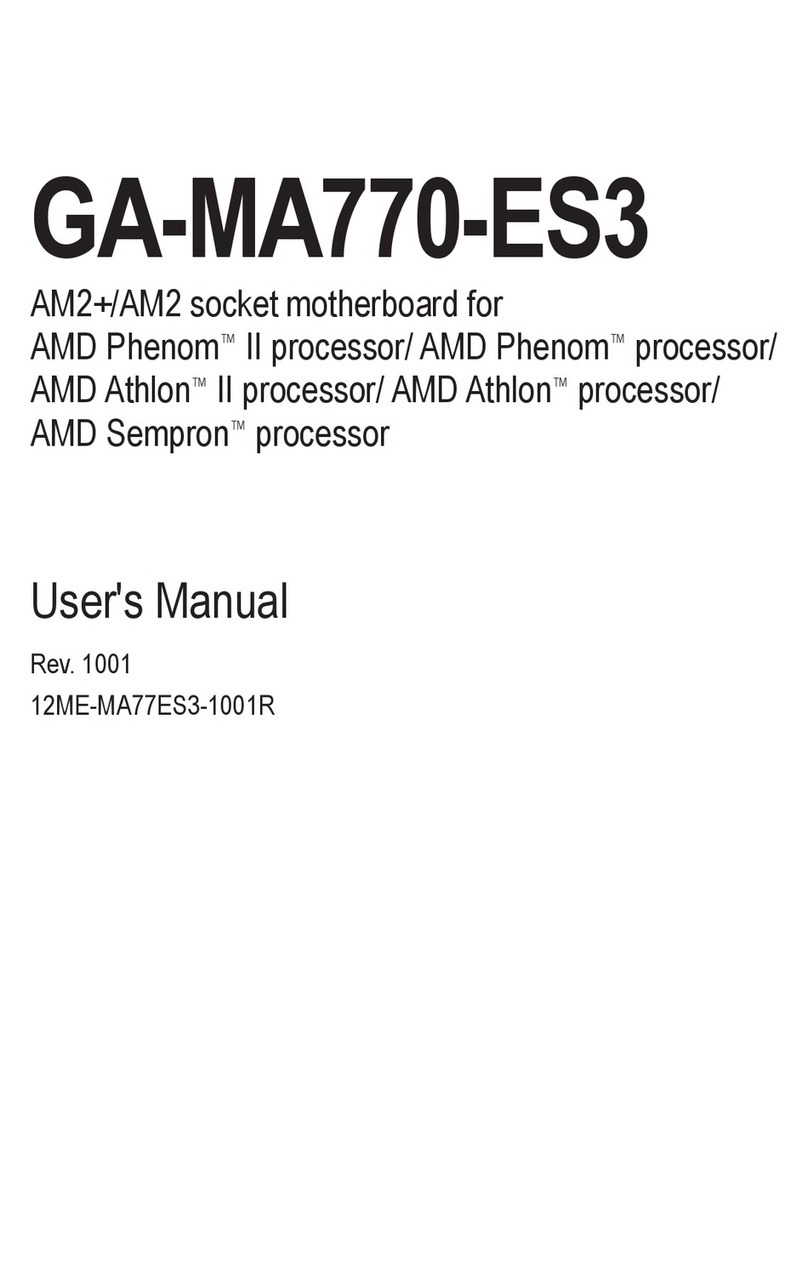 Gigabyte GA-MA770-ES3 user manual