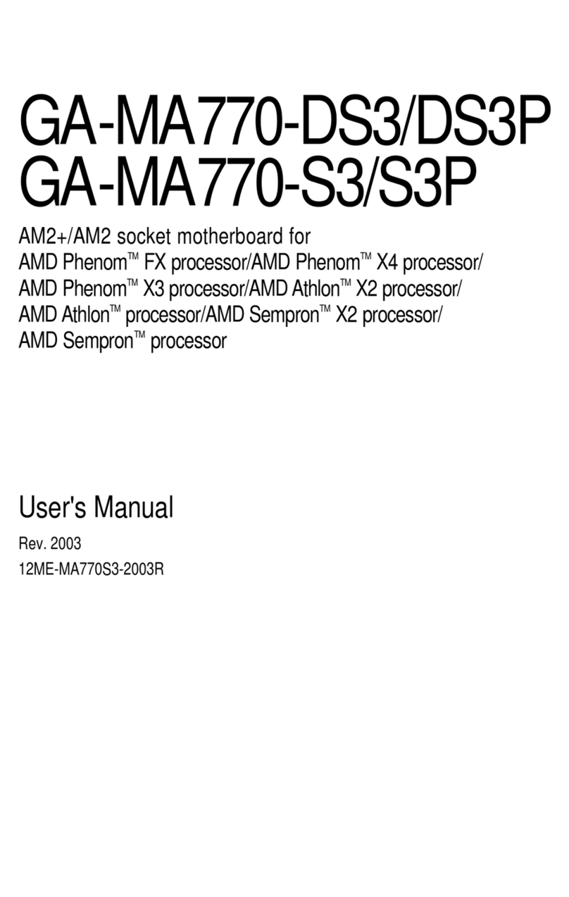 Gigabyte GA-MA770-DS3P User manual