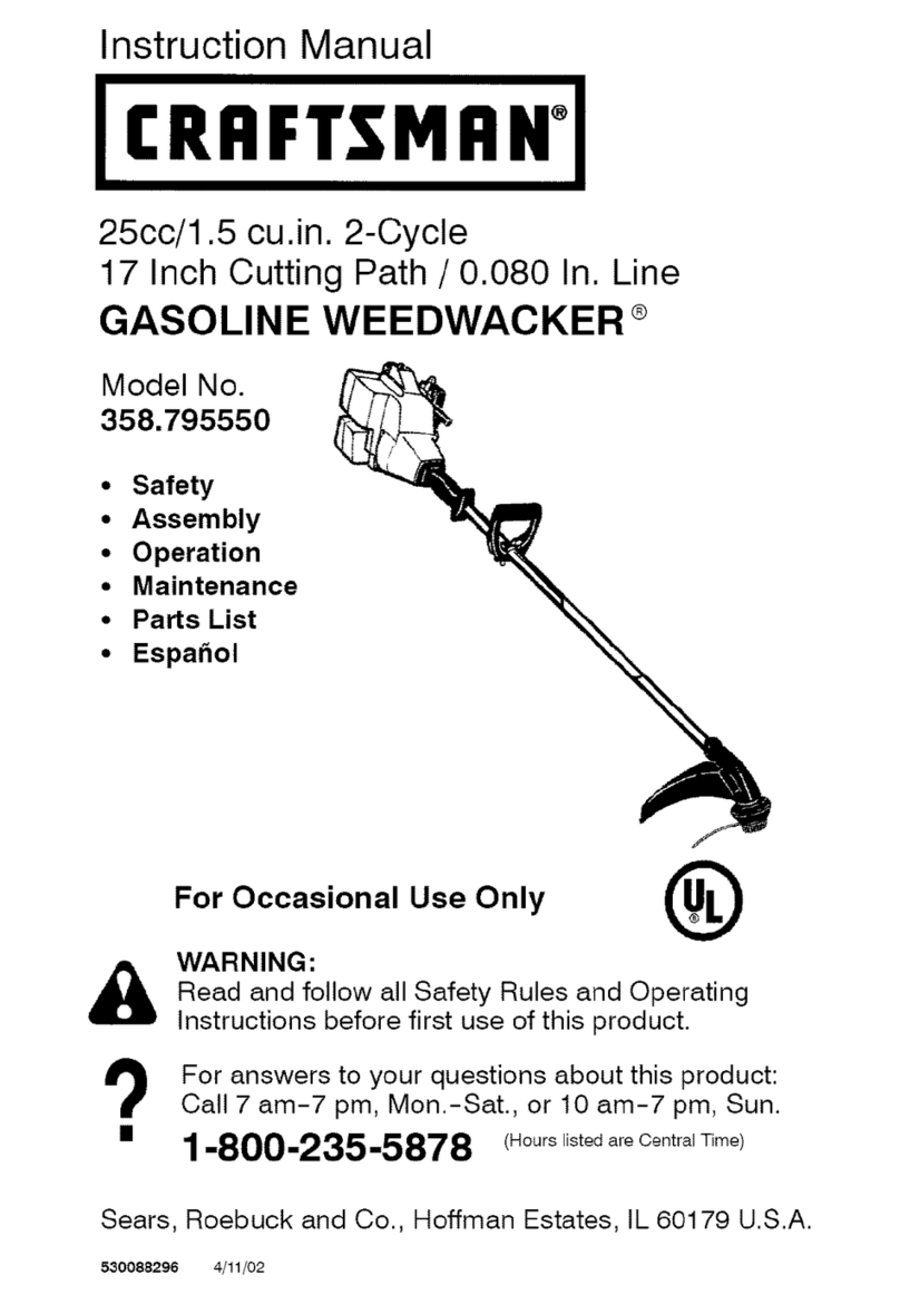 Craftsman WEEDWAOKER 358.795550 User manual