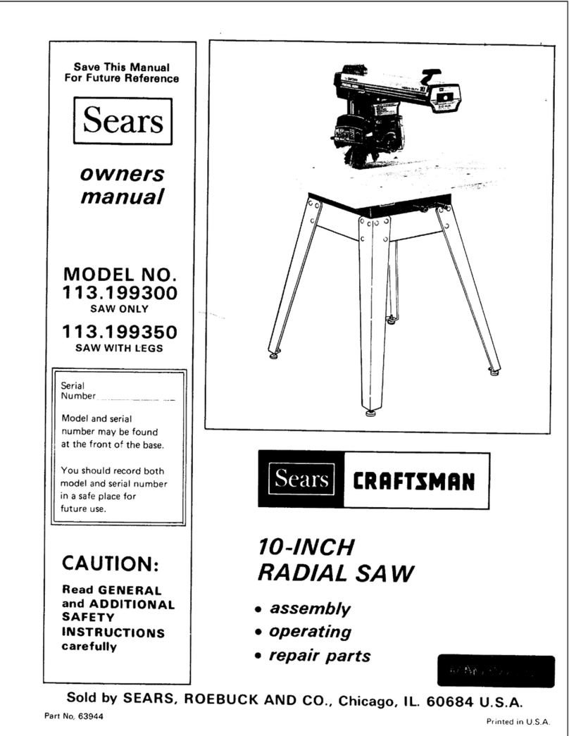 Sears Craftsman 113.199350 owner's manual