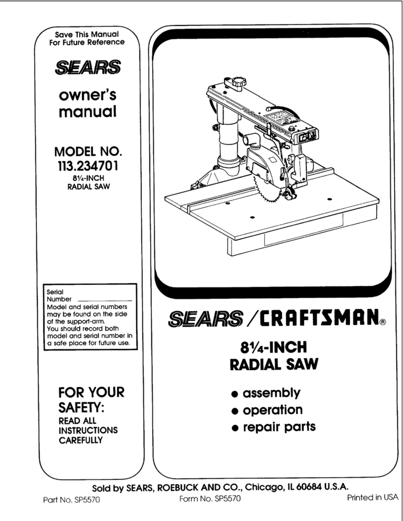 Craftsman 113.234701 owner's manual