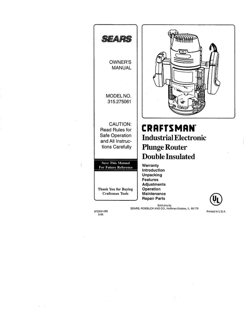 Craftsman 315.275061 owner's manual