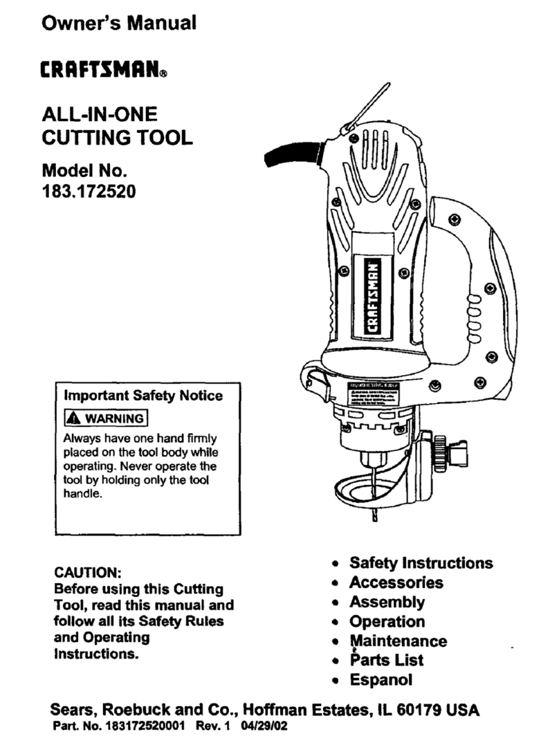 Craftsman 183.172520 owner's manual