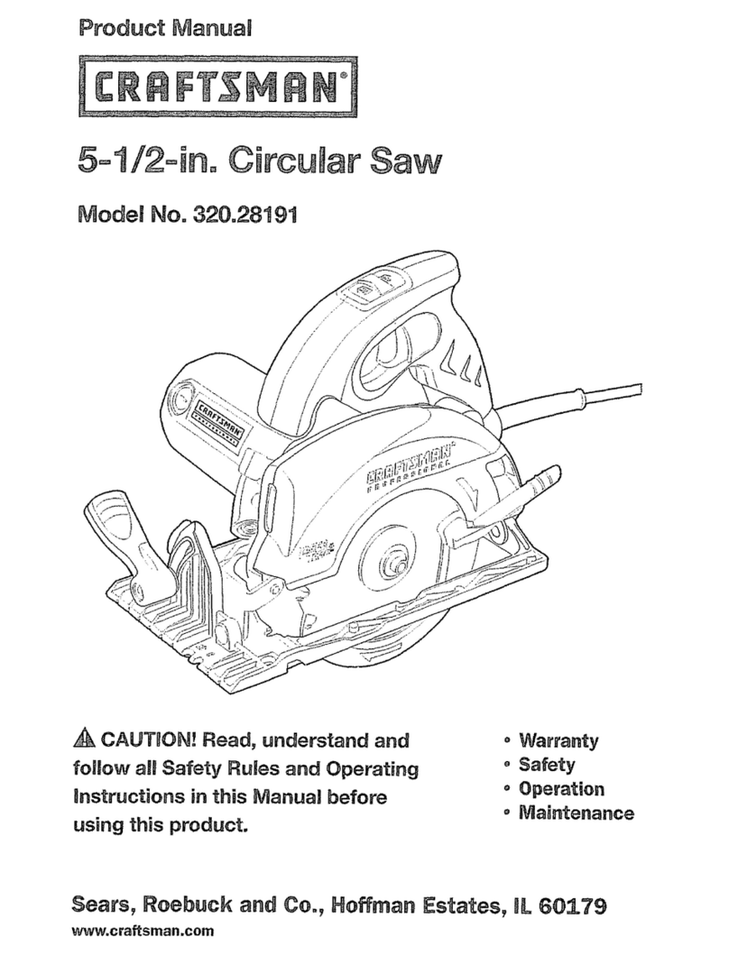 Craftsman 320.28191 User manual