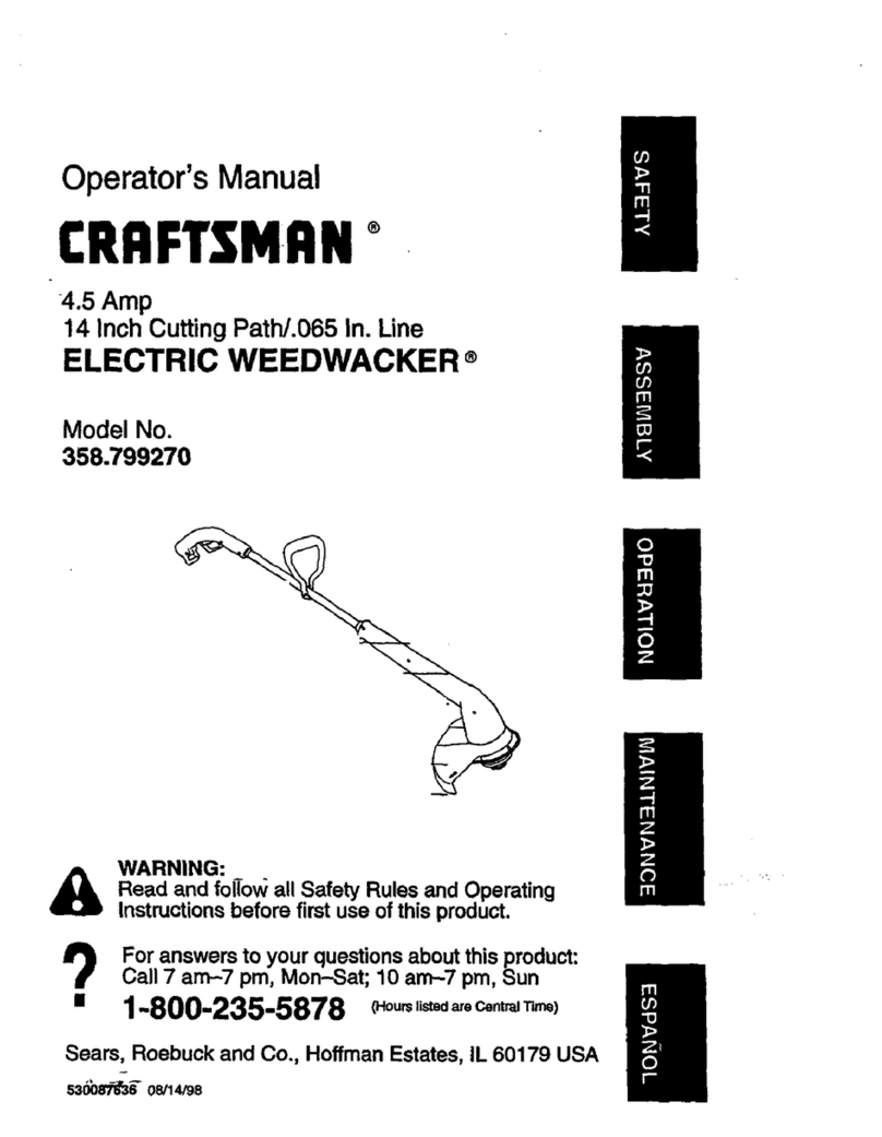 Craftsman WEEDWACKER 358.799270 User manual