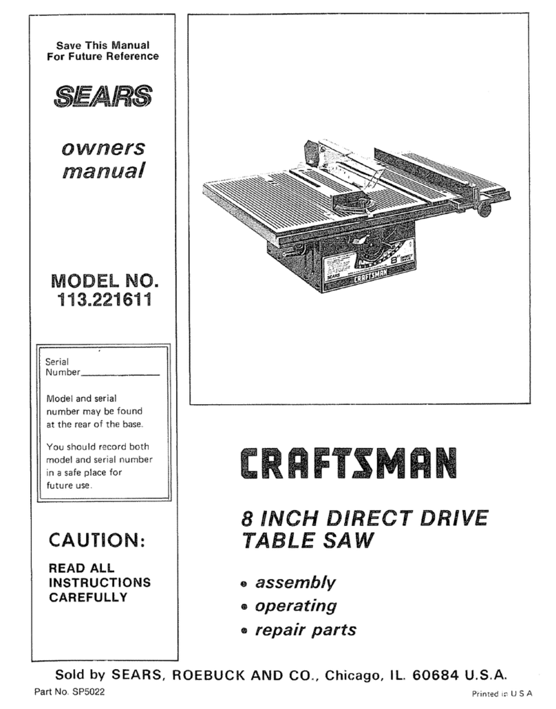 Craftsman 113.221611 User manual