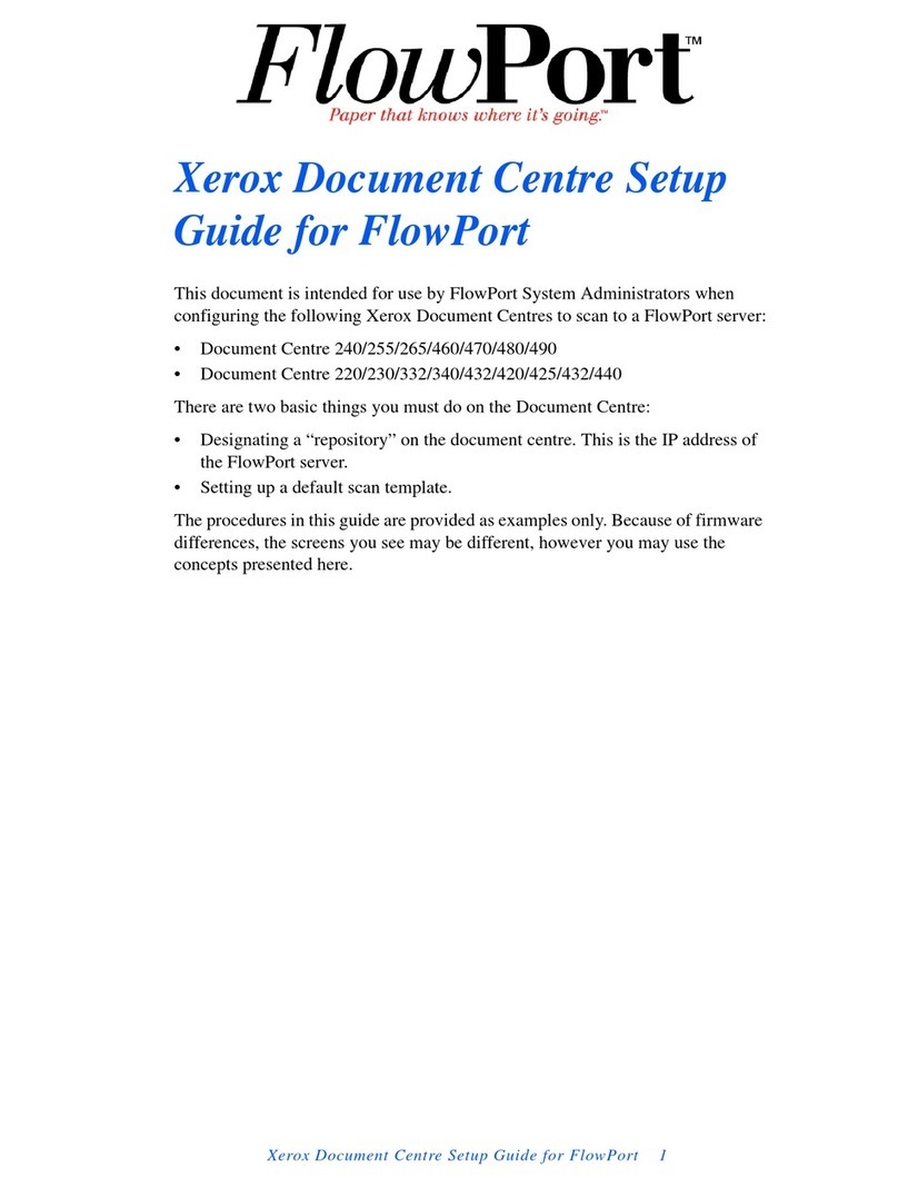 Xerox FlowPort User manual