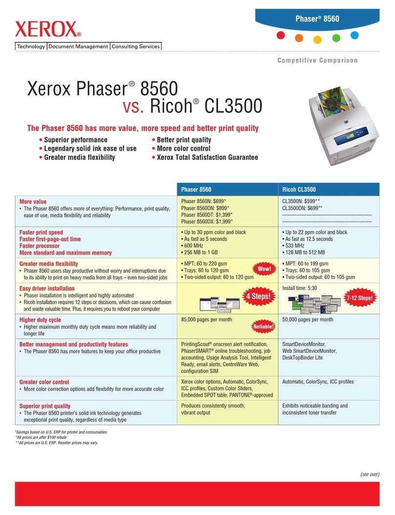 Xerox Phaser 8560 Installation and user guide Xerox Phaser 8560 Installation and user guide