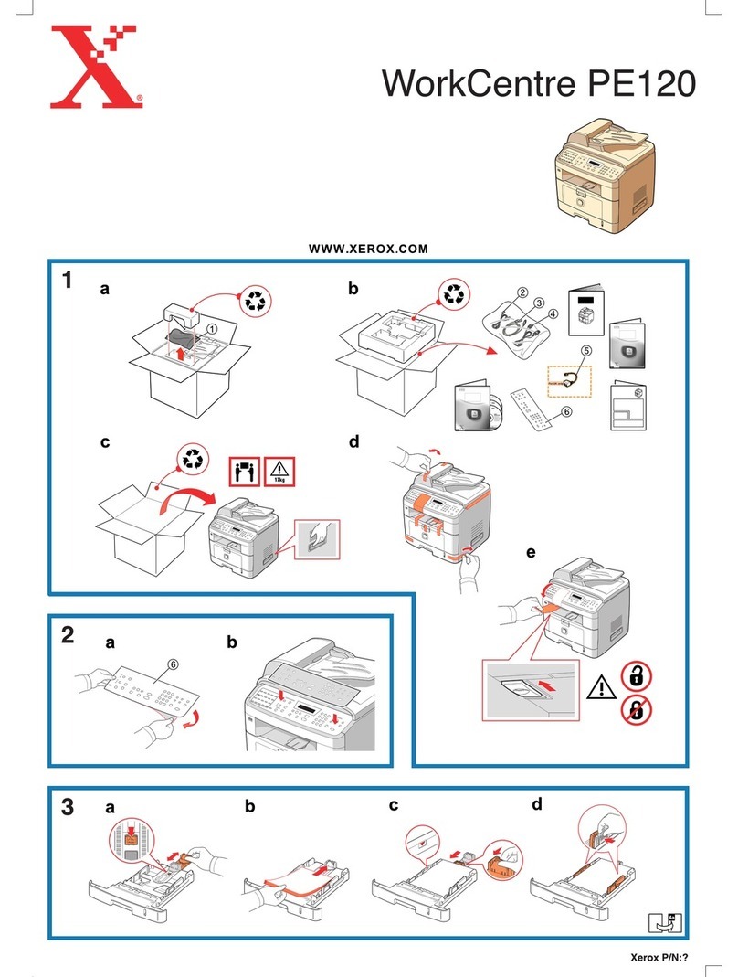 Xerox WorkCentre PE120 User manual