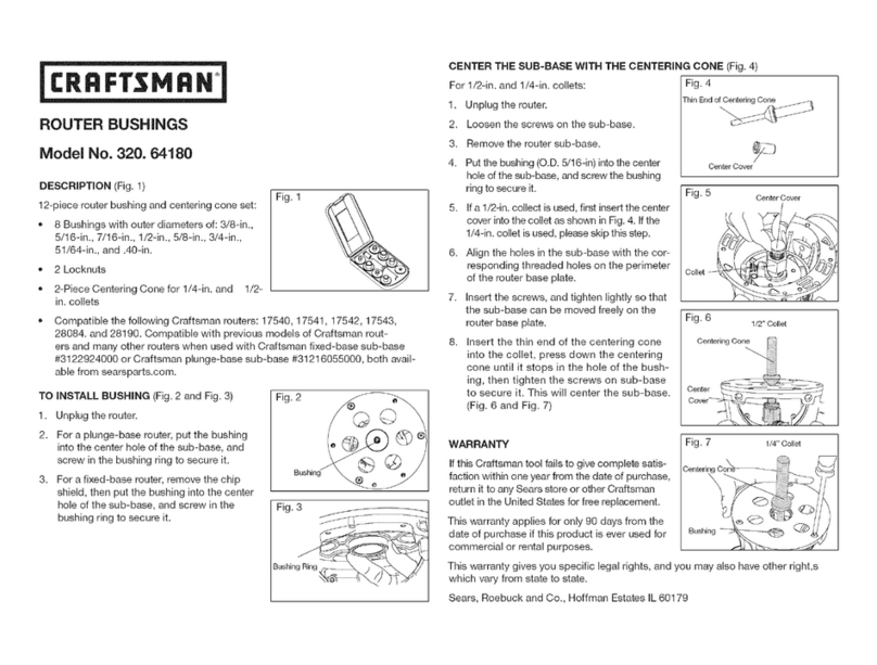 Craftsman 320.64180 instruction sheet