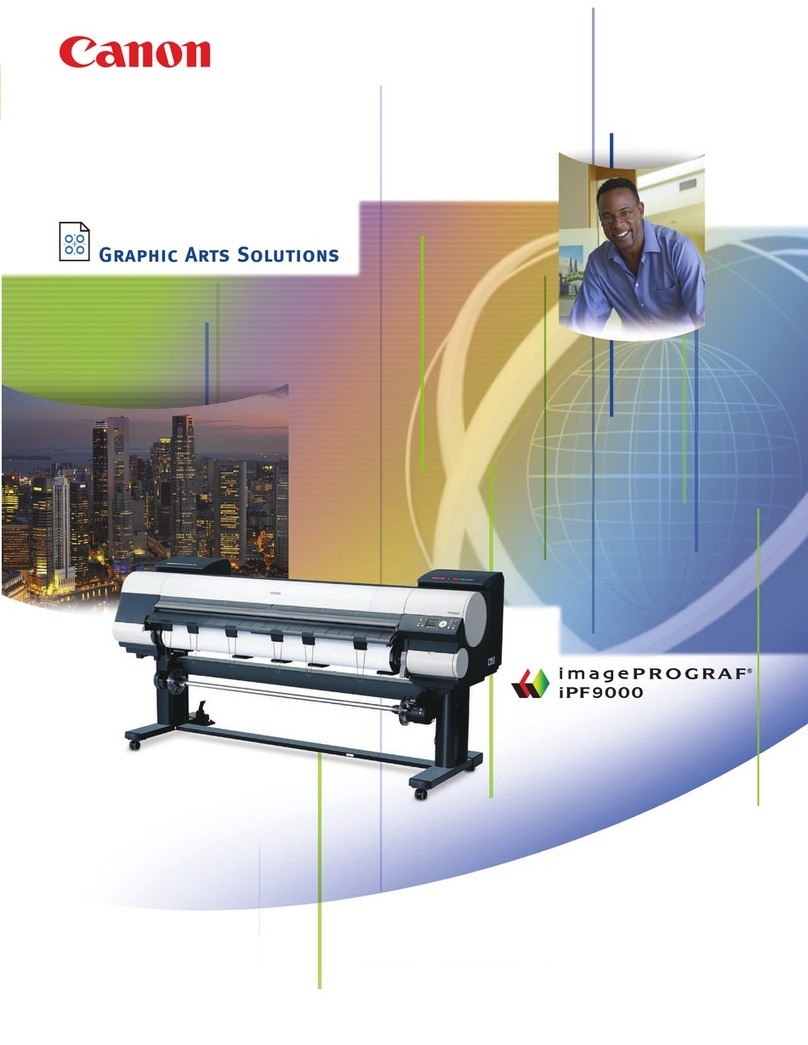 Canon iPF9000 - imagePROGRAF Color Inkjet Printer User manual