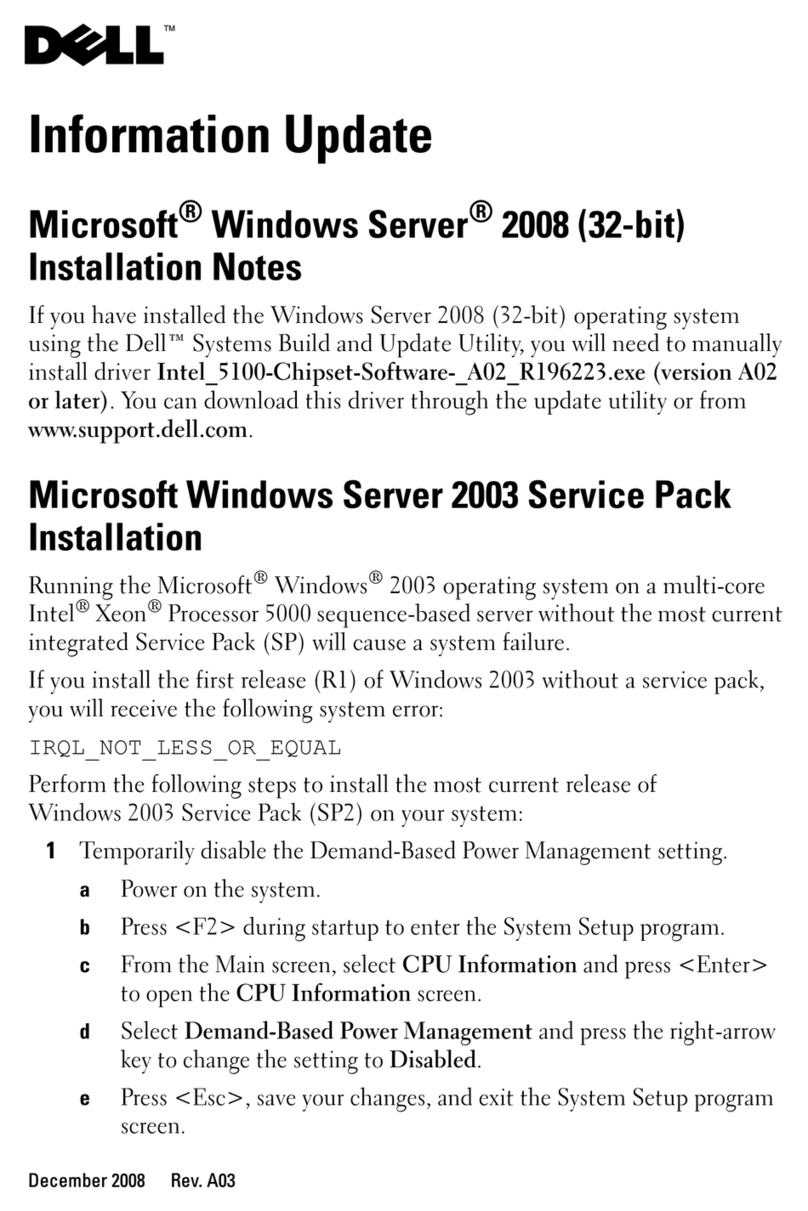 Dell PowerEdge R300 Quick start guide