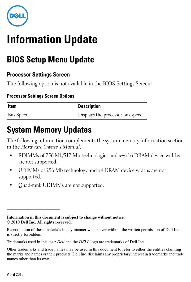 Dell PowerEdge R210 Technical manual