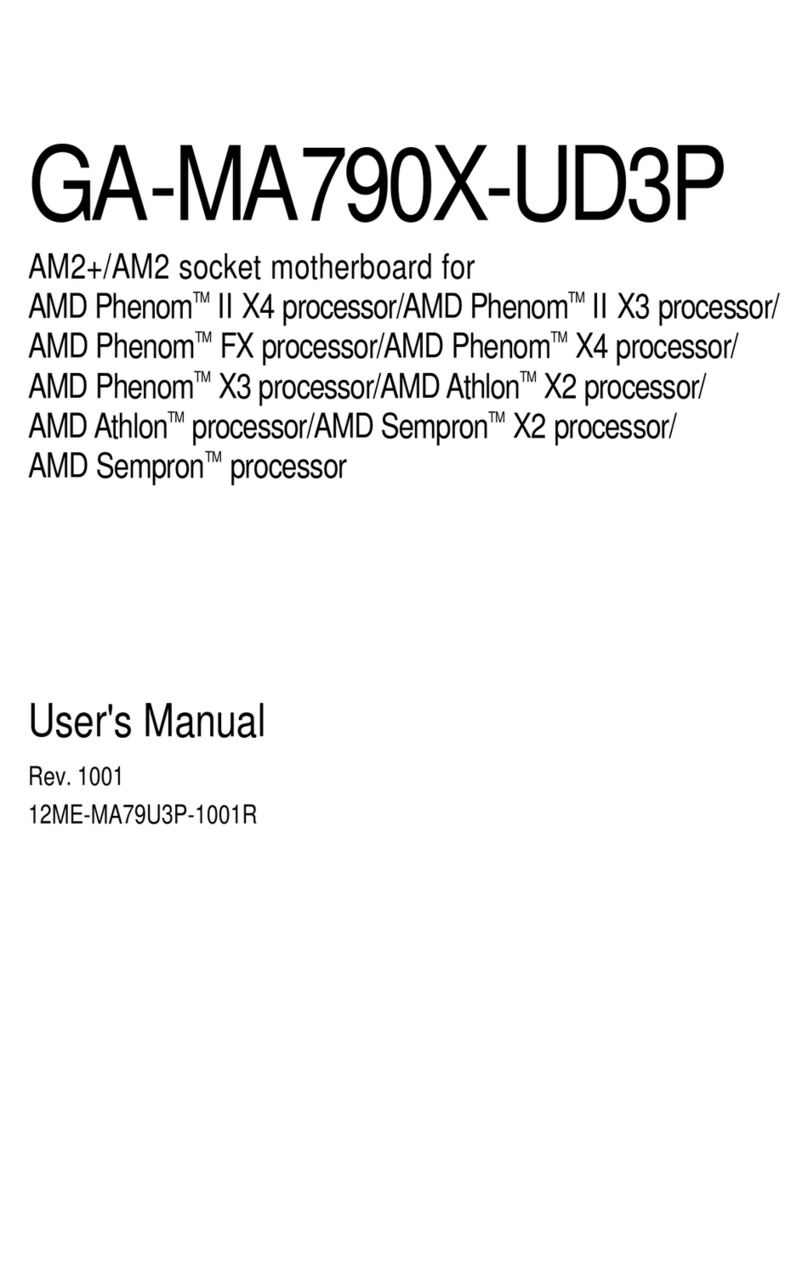 Gigabyte GA-MA790X-UD3P user manual