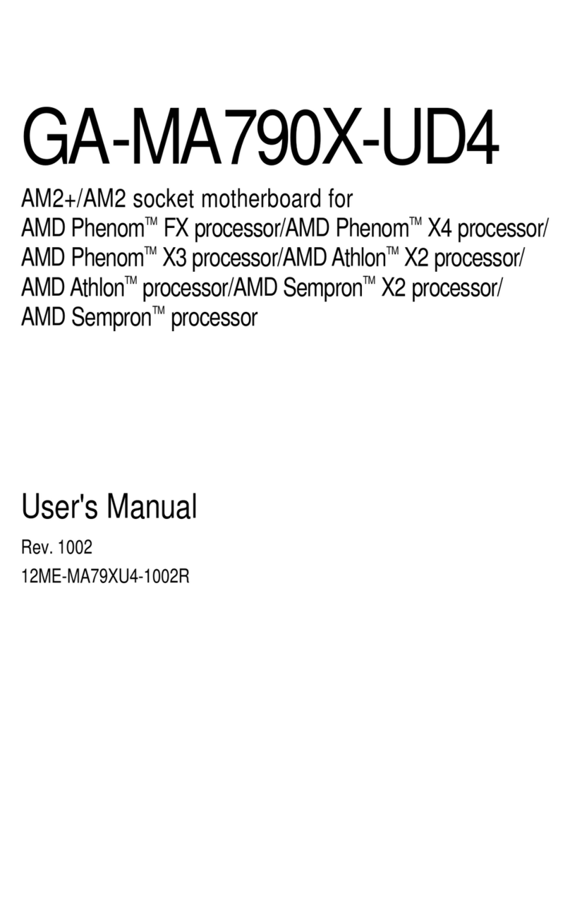 Gigabyte GA-MA790X-UD4 user manual