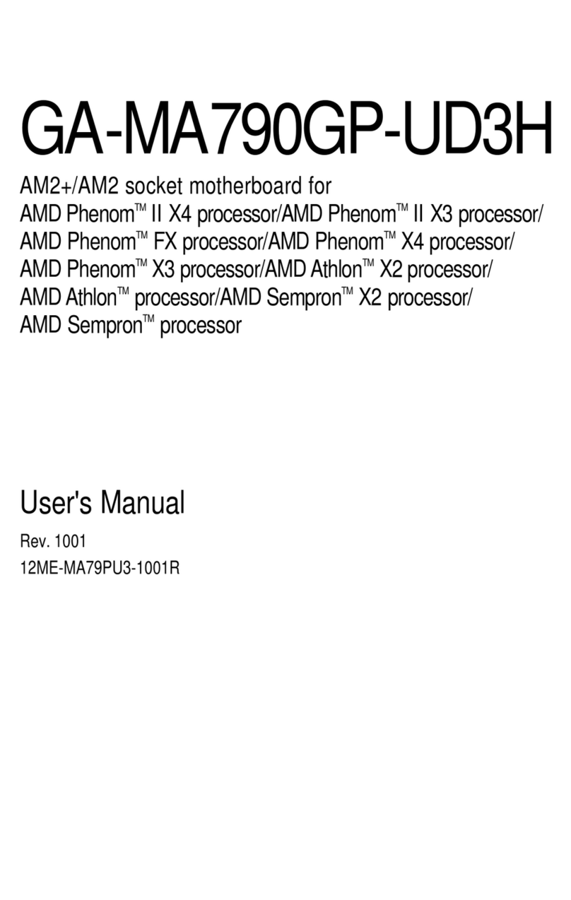 Gigabyte GA-MA790GP-UD3H User manual
