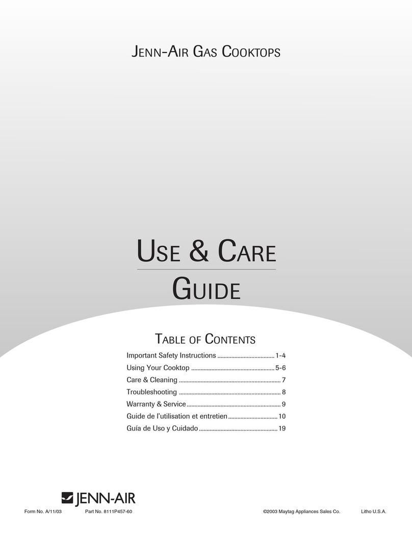 Jenn-Air JGC8430BDB User manual