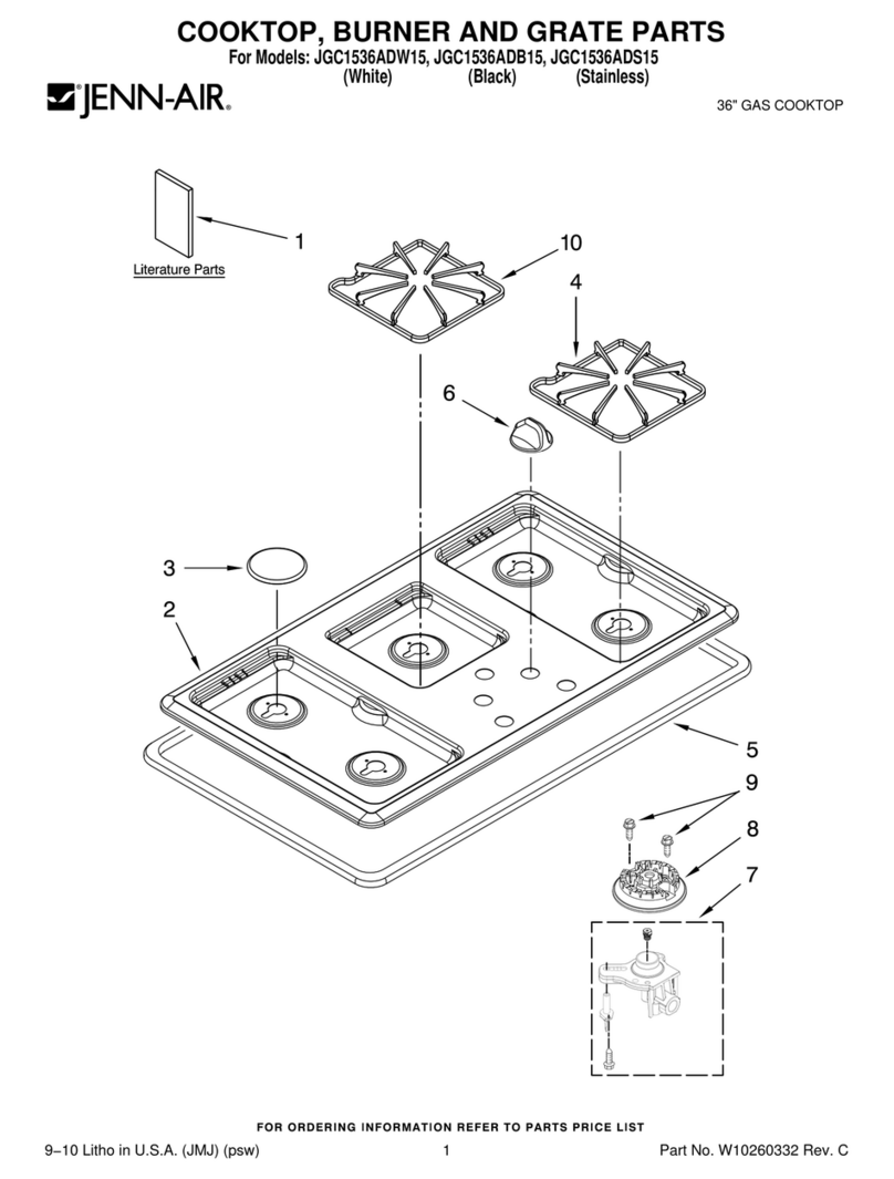 Jenn-Air JGC1536ADB15 User manual