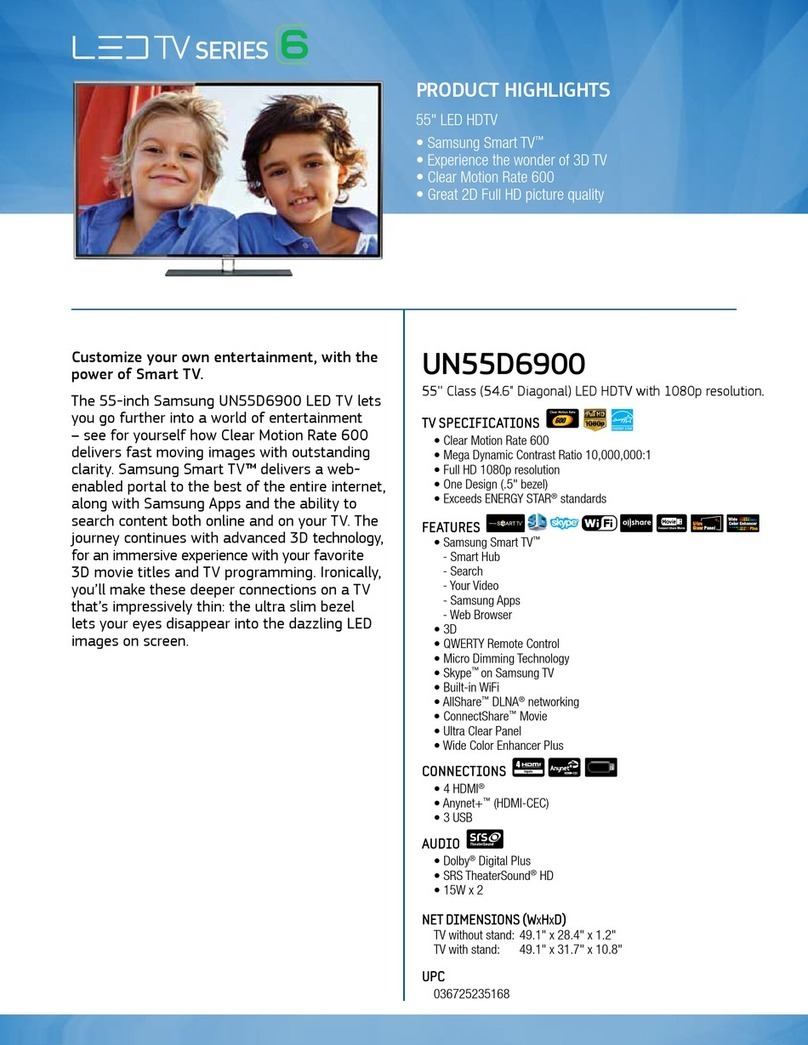 Samsung UN55D6900 User manual