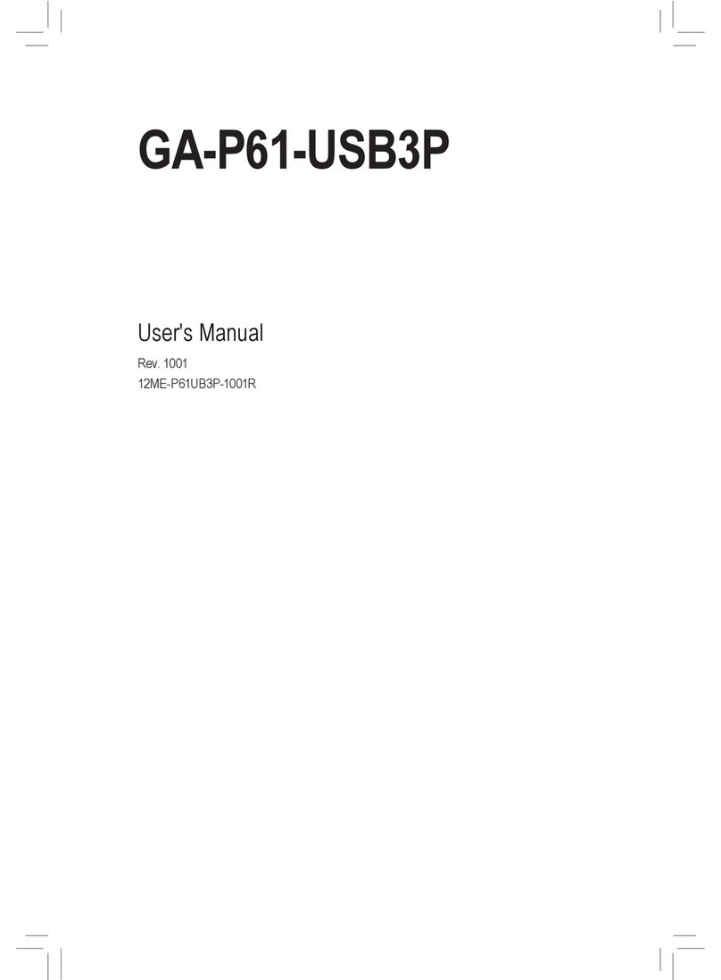 Gigabyte GA-P61-USB3P user manual