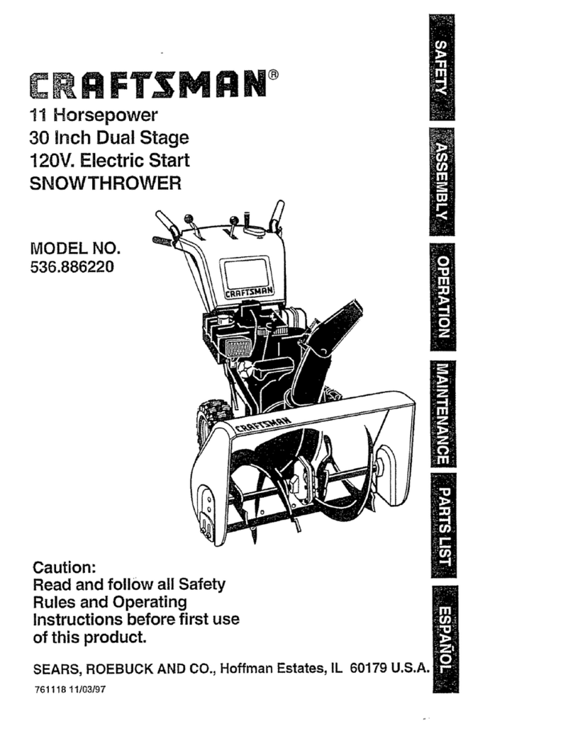 Craftsman 536.886220 User manual