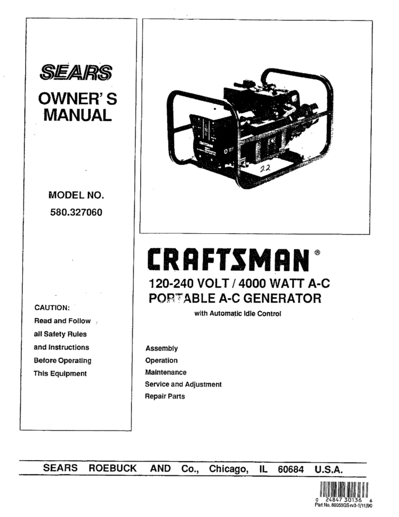 Craftsman 580.327060 owner's manual