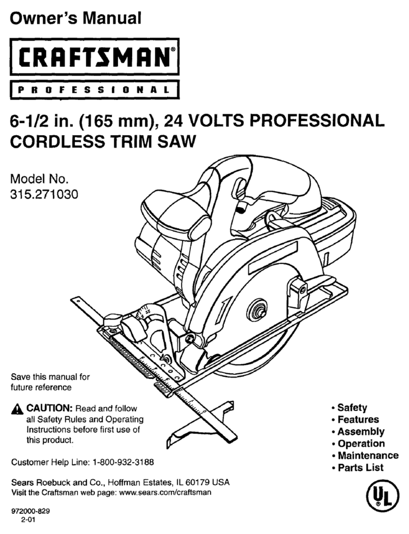 Craftsman 315.271030 owner's manual