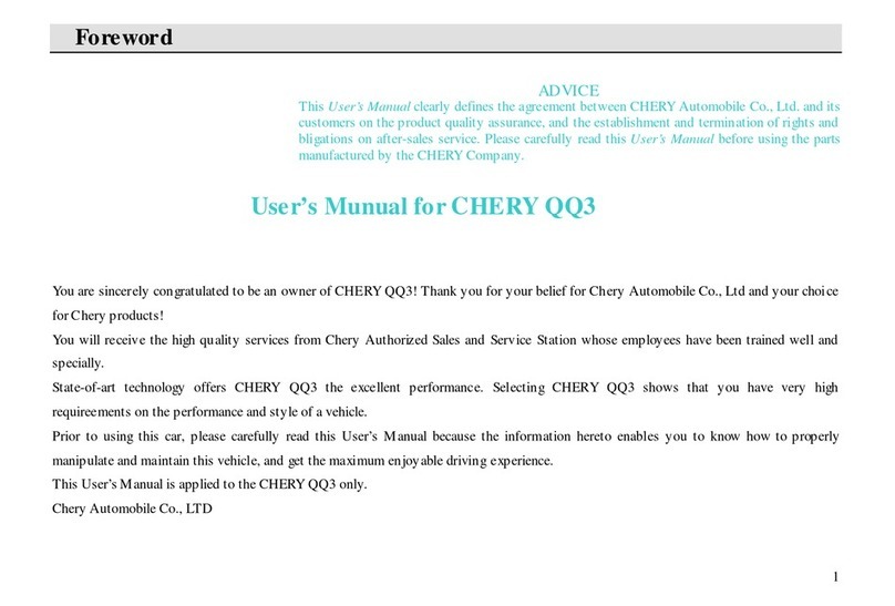 Chery QQ3 User manual
