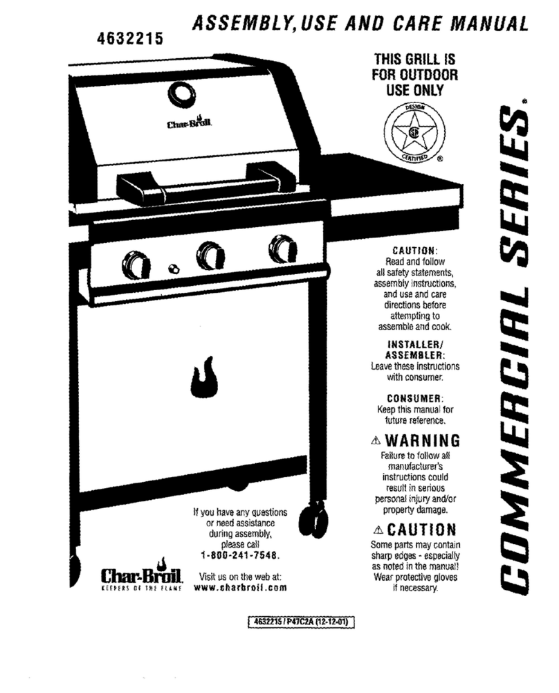 Char-Broil 4632215 Assembly Assembly, use & care manual