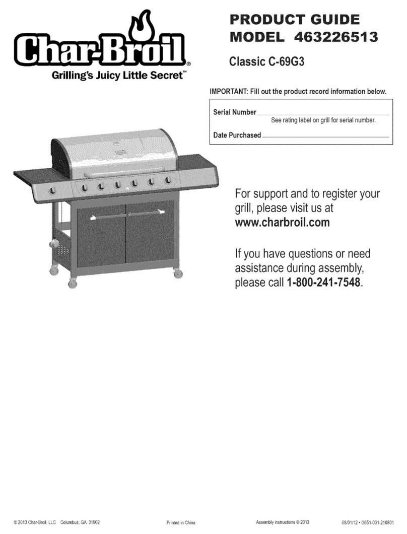 Char-Broil 463226513 Product guide