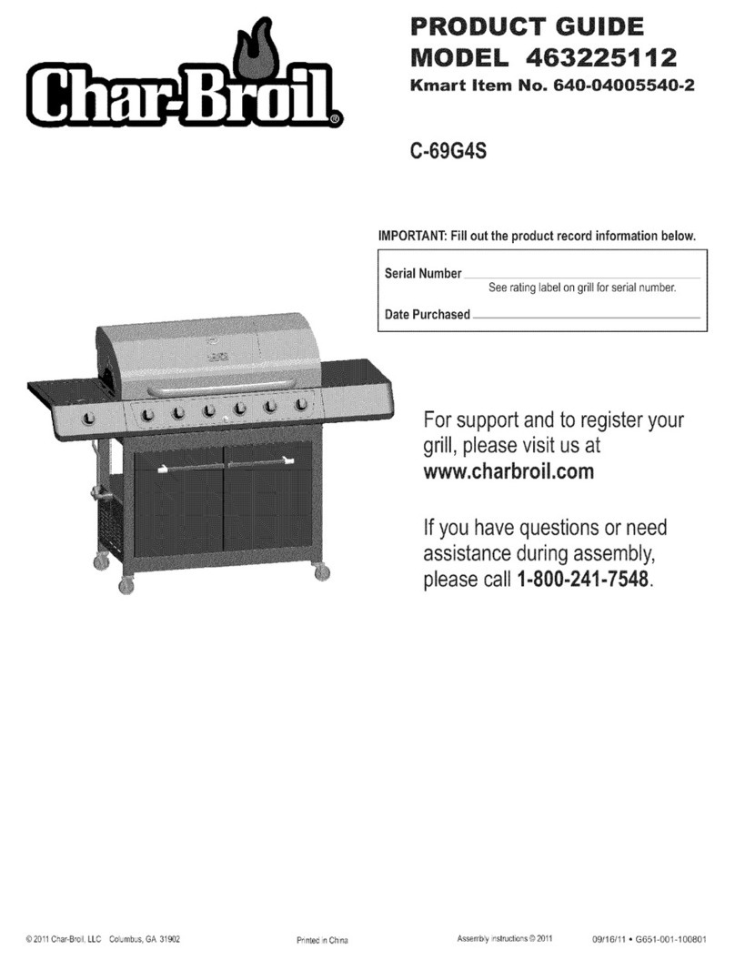 Char-Broil 463225112 Product guide
