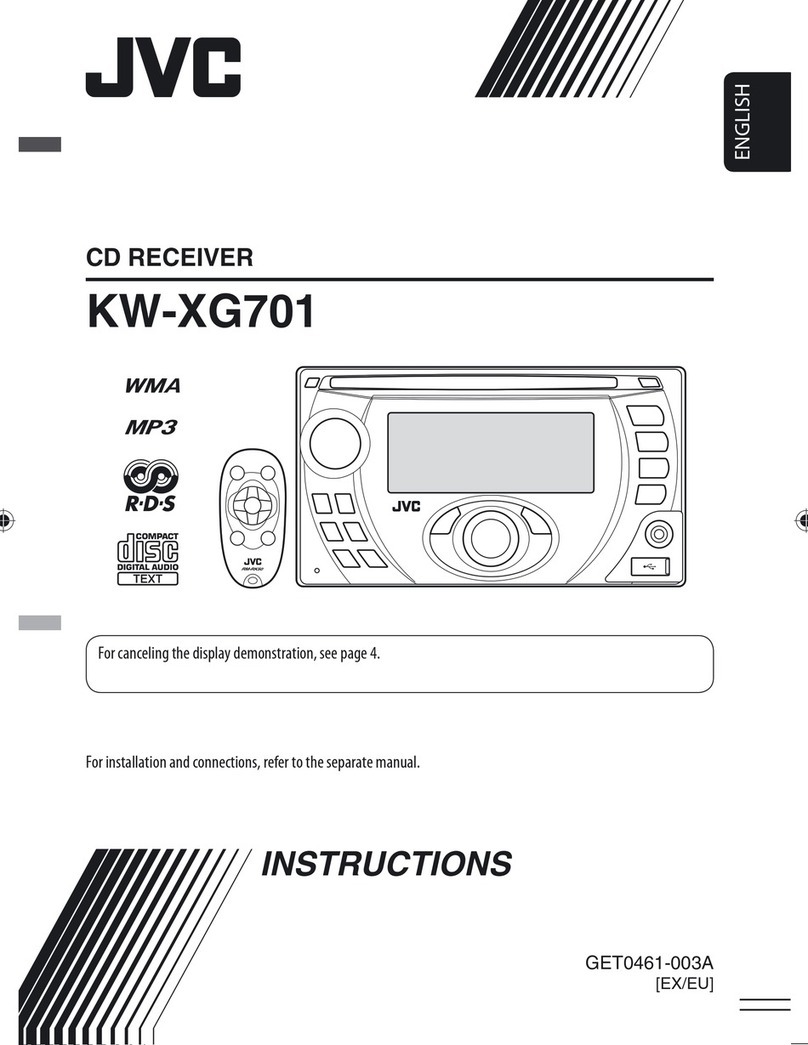 JVC CD Receiver KW-XG701 User manual