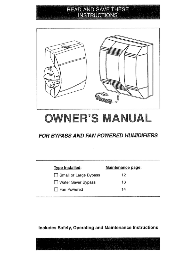 Carrier Humidifier owner's manual