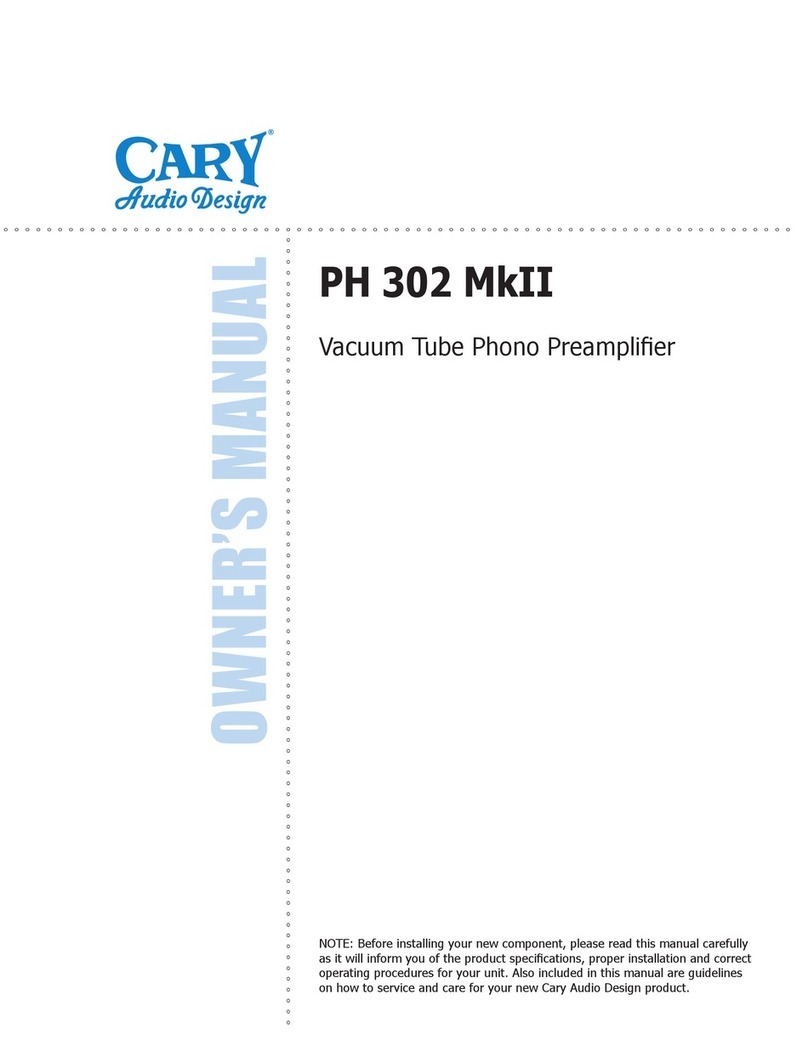 Cary Audio Design PH 302 MKII User manual