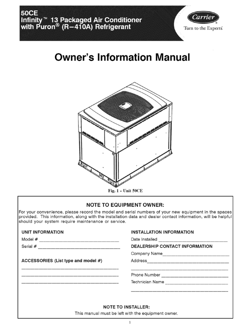 Carrier 50CE Series Instruction Manual