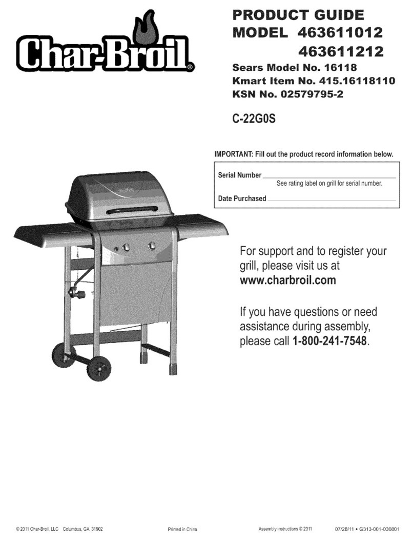 Char-Broil 463611212 User manual