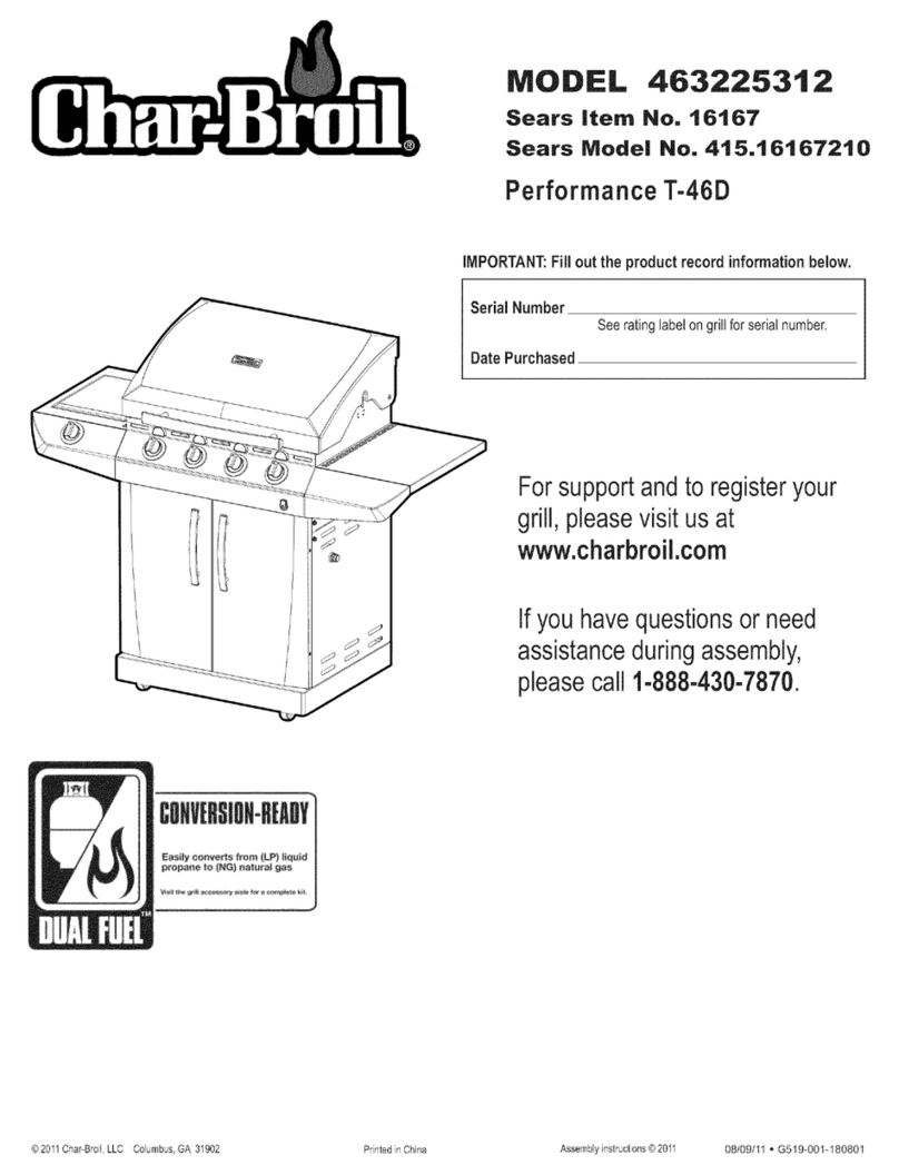 Char-Broil 463225312 manual&nbsp;